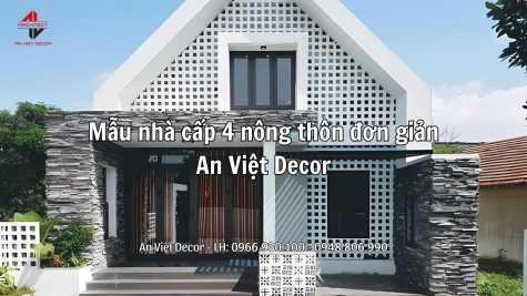 Mẫu nhà cấp 4 nông thôn đơn giản - An Việt Decor